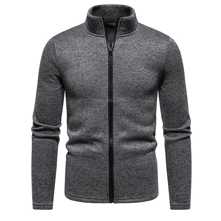Herren Fleecejacke mit Stehkragen und durchgehendem Reißverschluss Drune