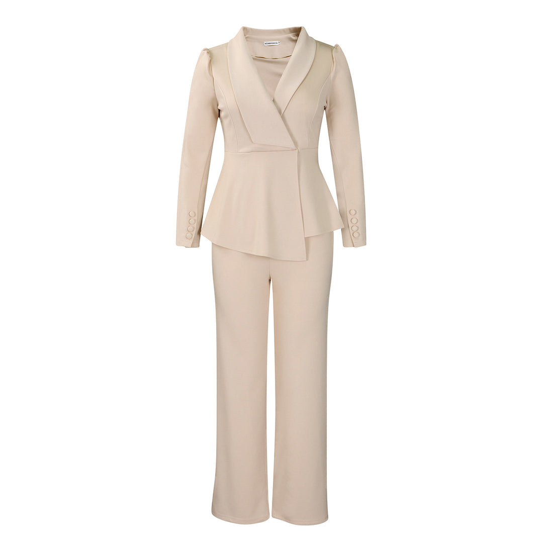 Damen Anzug mit elegantem Blazer und weitem Hosenbein Drune