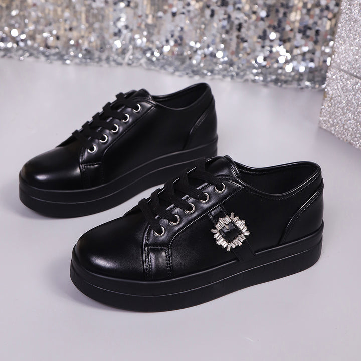 Damen Mode Plattform Sneaker Drune
