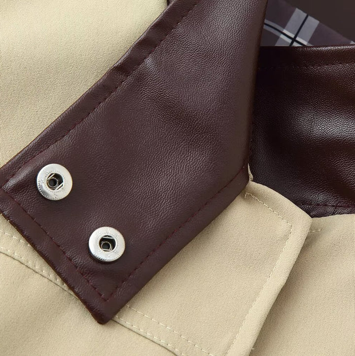 Damen modische Übergangsjacke mit hochschließendem Kragen Drune