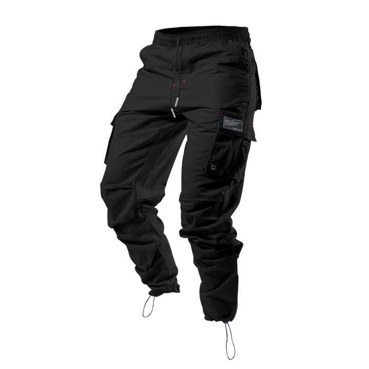 Herren nan urban-utility Cargo-Joggerhose mit verstärkten Klappentaschen, D-Ring-Details und elastischem Knöchelabschluss Drune