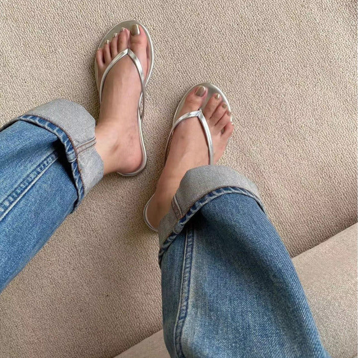 Damen Zehentrenner-Sandalen mit ergonomischem Fußbett und weichem Obermaterial Drune