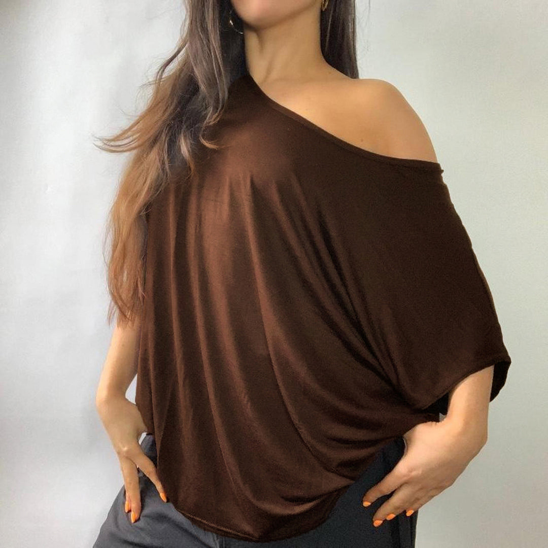 Damen lässiges Oversize-T-Shirt aus weichem Jersey Drune