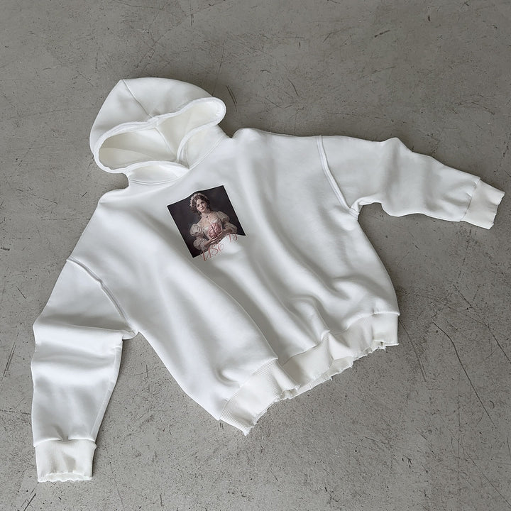 Damen Kapuzenpullover mit exklusivem Grafikdesign Drune