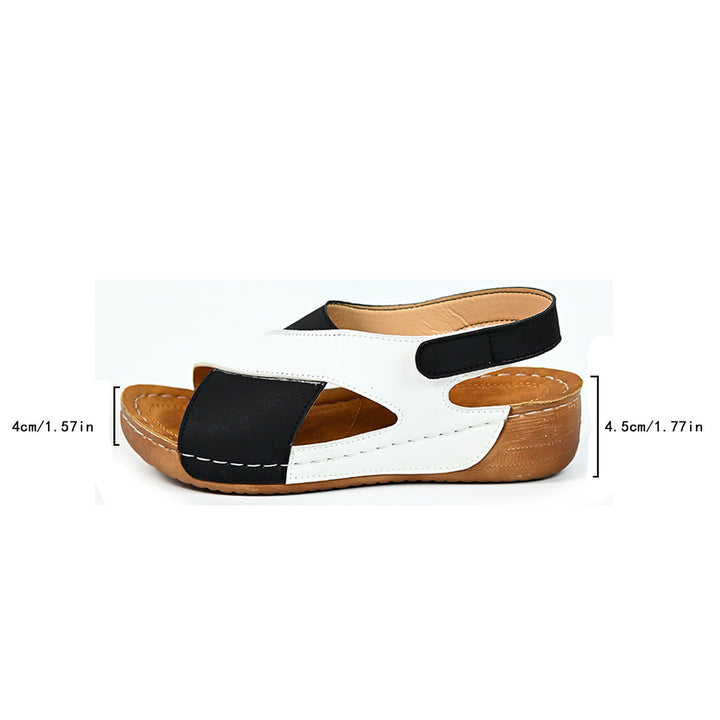 Damen Bequeme Sandalen mit geflochtenem Riemen und bequemem Fußbett Drune