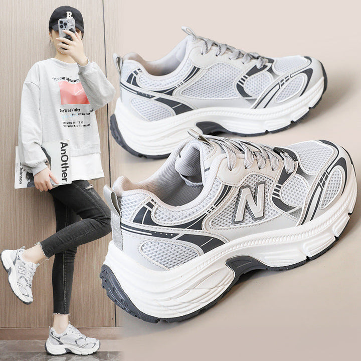Damen Sportliche Laufschuhe mit atmungsaktivem Mesh-Obermaterial und dämpfender Sohle Drune