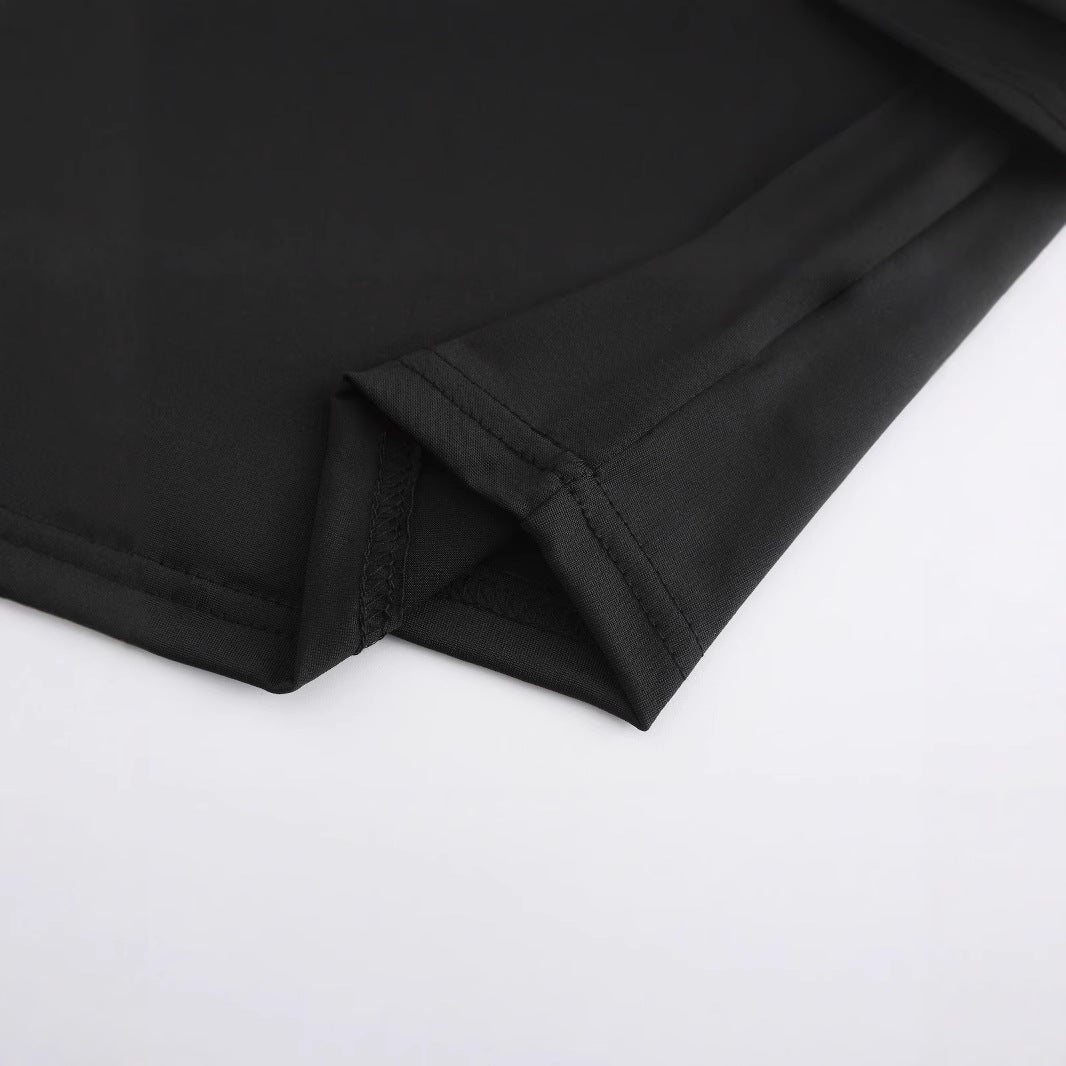 Damen Crop-Top mit auffälligem Grafikdesign und edgy Schriftzug Drune