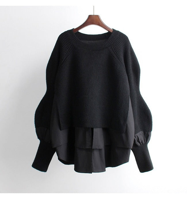 Damen modischer kombinierbarer Pullover Drune