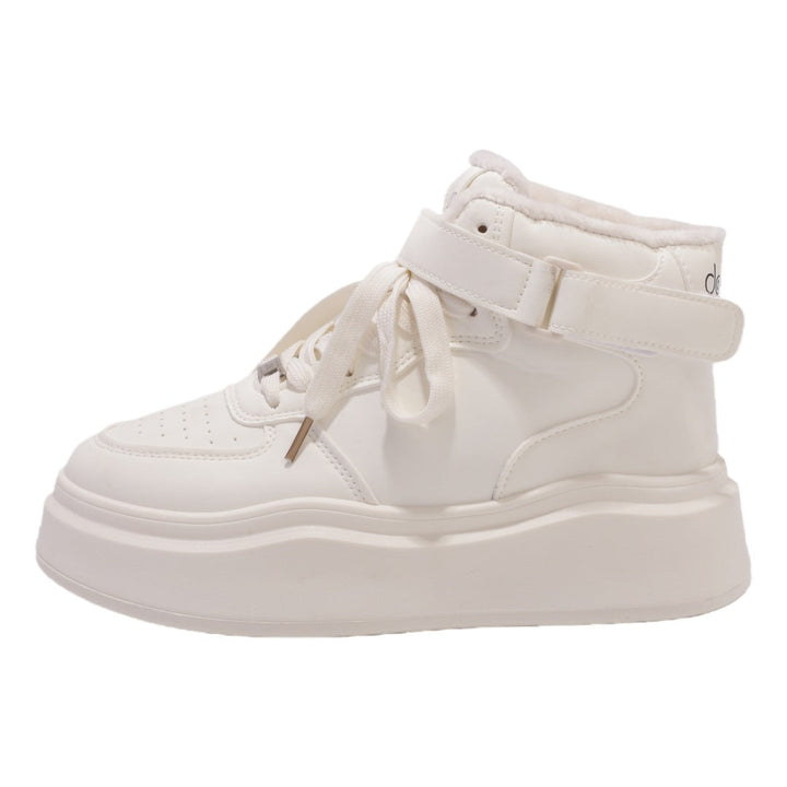 Damen Hohe Winter-Sneaker mit warmem Innenfutter und praktischem Klettverschluss Drune