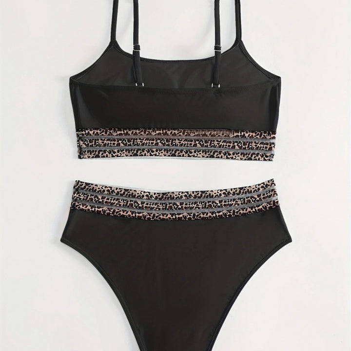Damen Bikini-Set mit stylischem hohen Bund und modischem Animal-Design Drune