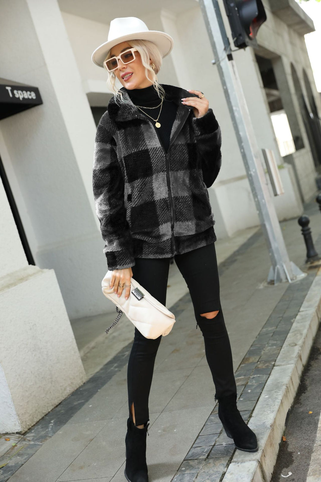 Damen Kuschelige Flanelljacke Drune