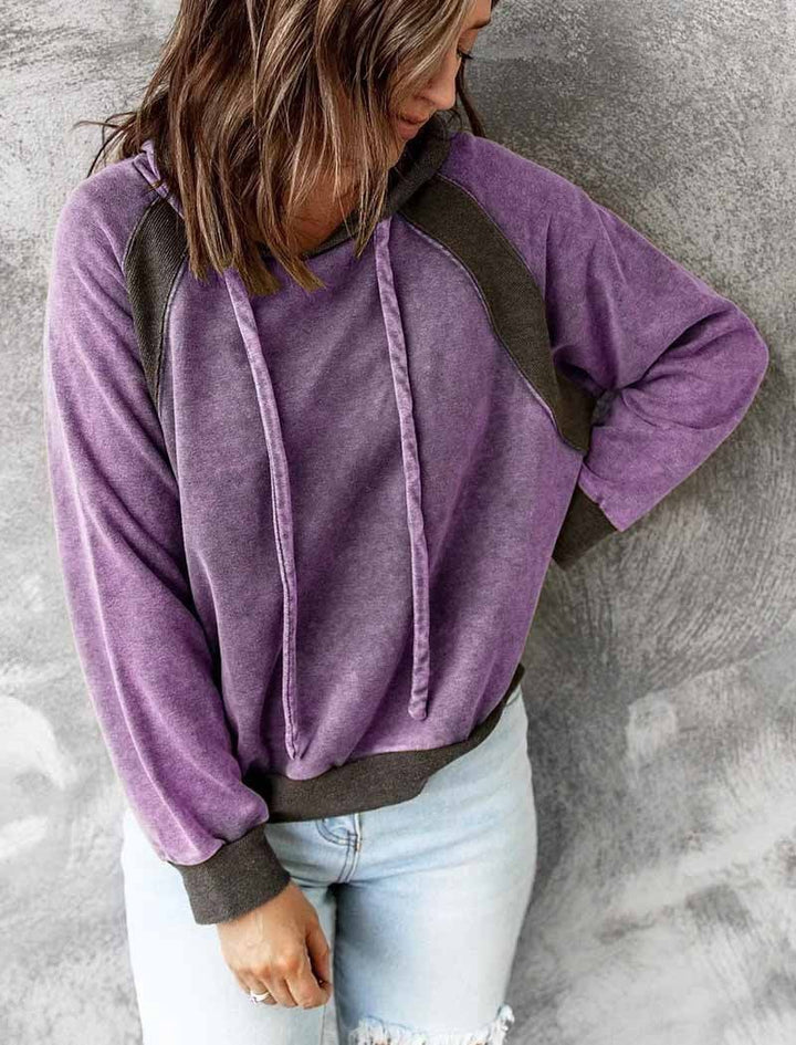 Drune | gewaschener Full Zip Hoodie mit Reißverschluss für Damen - Perfekt für den Alltag