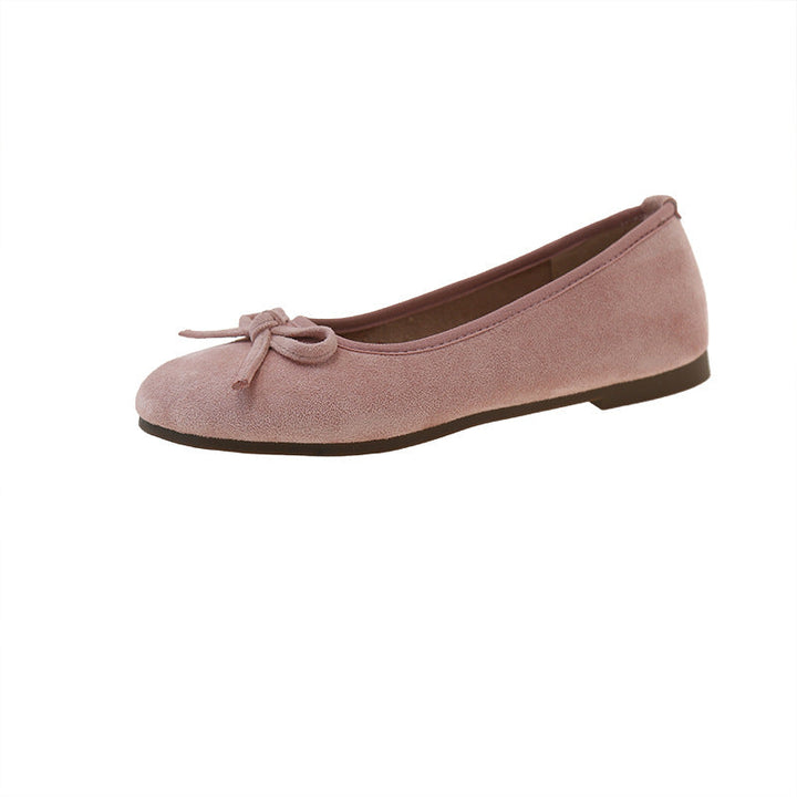 Damen Komfortable Ballerinas mit dekorativen Schleifen und hochwertigem Obermaterial Drune
