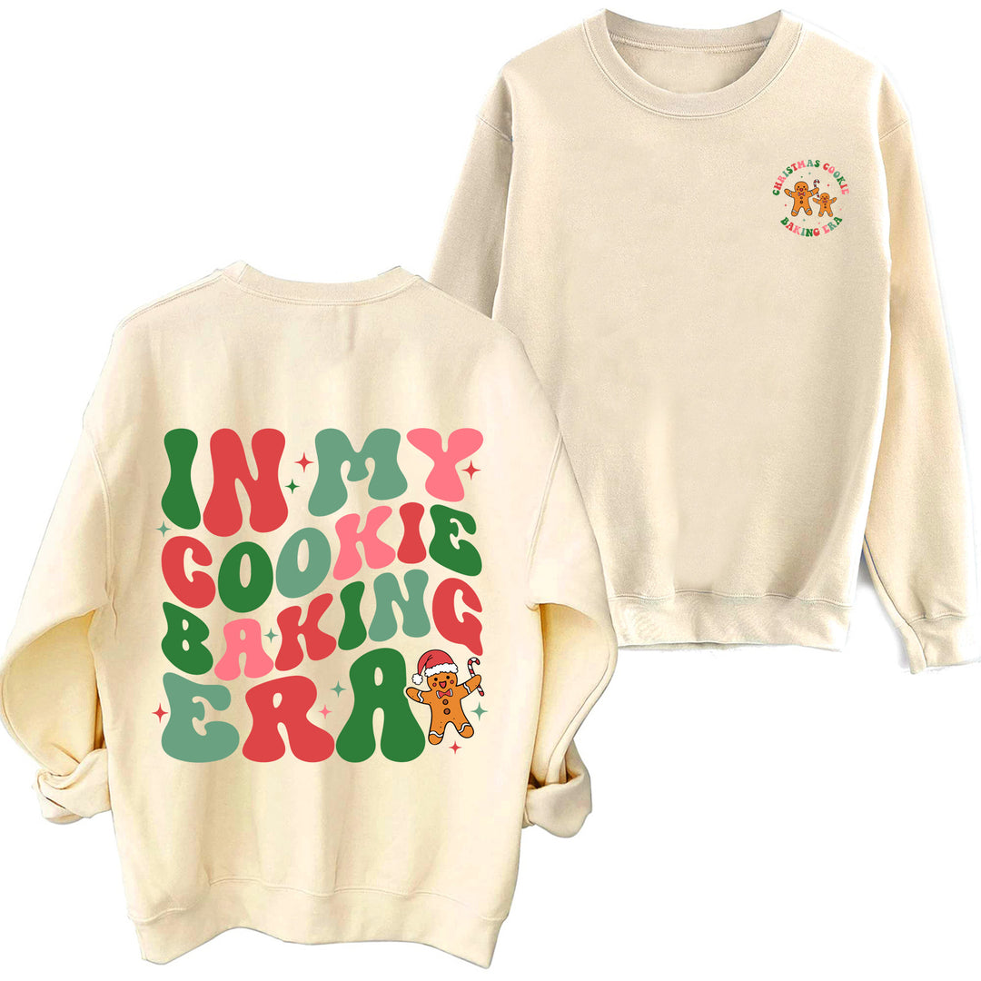 Damen lässiger Pullover mit weihnachtlichem Motiv Drune