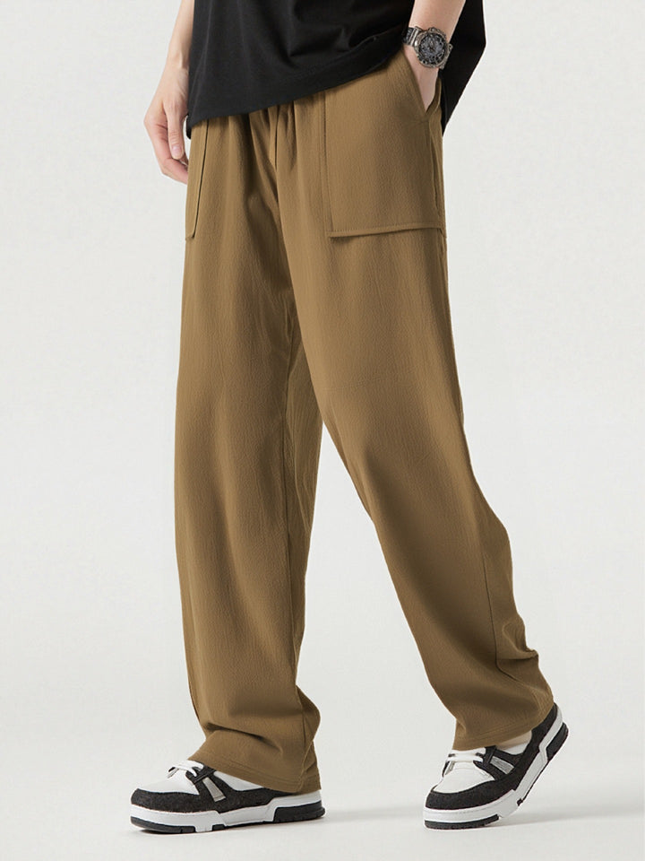 Herren Bequeme Cargo-Hose mit praktischen Taschen und elastischem Bund Drune