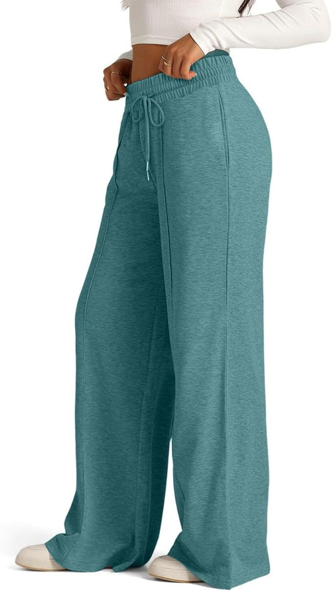 Damen Bequeme und lässige Freizeithosen mit elastischem Bund und seitlichen Taschen Drune