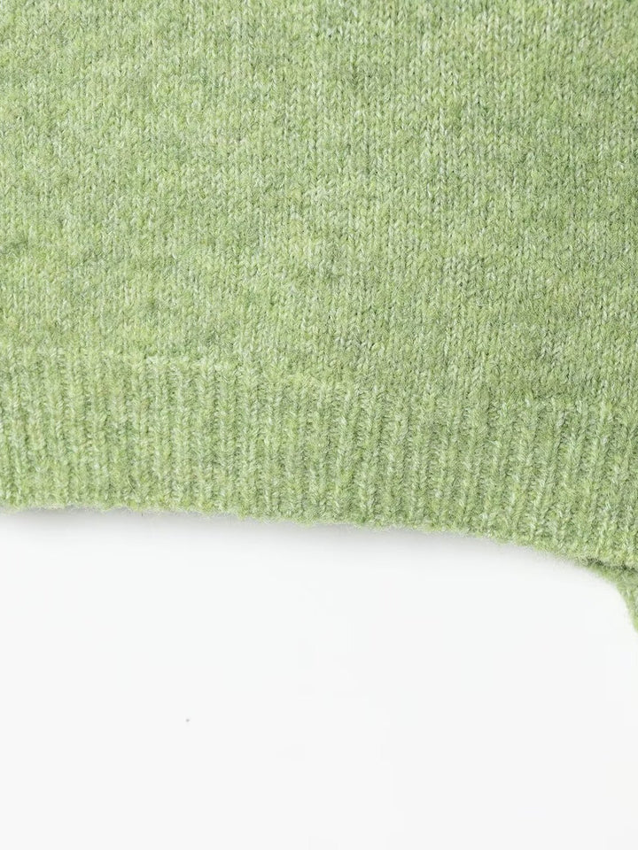 Damen Feinstrickjacke mit knöpfbarem Ausschnitt und lockerer Passform Drune