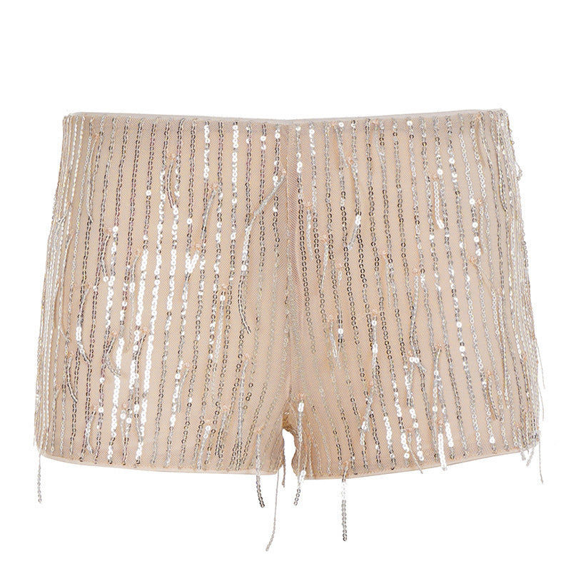Damen glamouröse Pailletten-Shorts Drune
