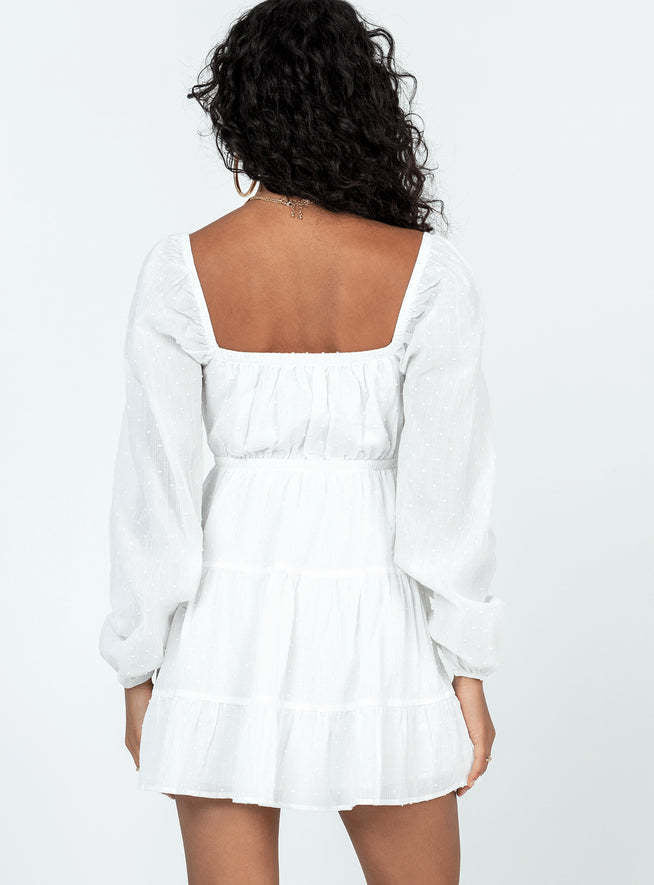 Damen luftiges Minikleid mit Cut-Out und Rüschendetails Drune