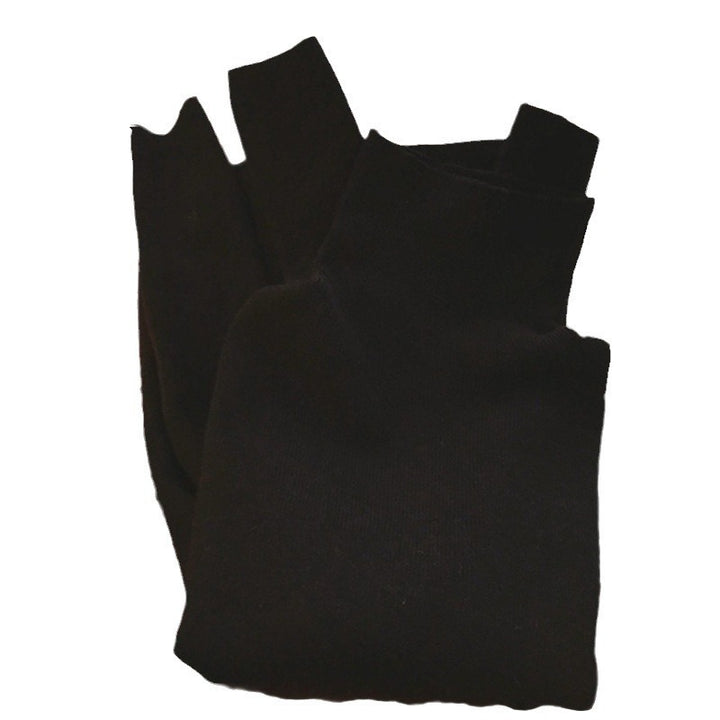 Damen Stehkragenpullover aus feinem Rippstrick Drune