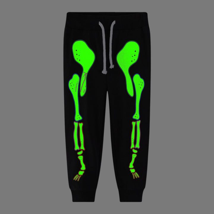 Jungen Jogginghose mit leuchtendem Skelett-Design Drune