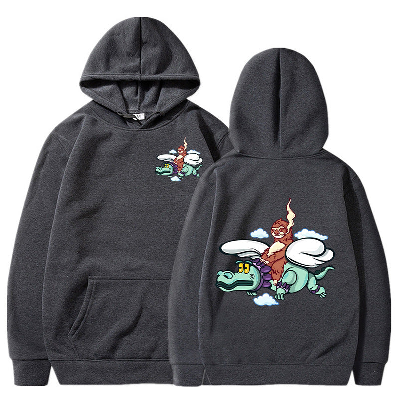 Damen Kapuzenpullover mit kreativem Grafikdesign und hochwertiger Innenausstattung Drune