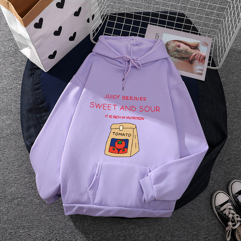 Damen Hoodie mit einzigartigem vitaminreichen Print Drune