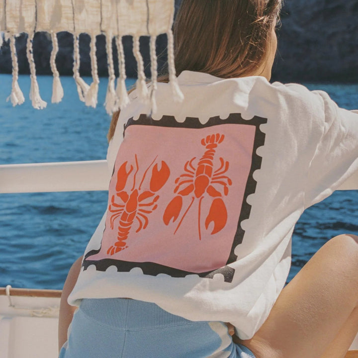 Damen Freizeitpullover mit kreativem Krabben-Print Drune