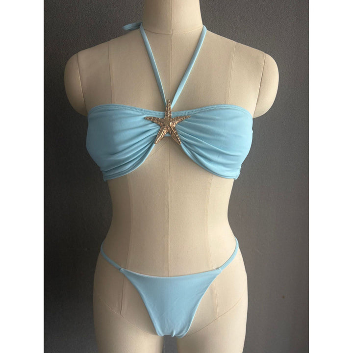 Damen Bandeau Bikini mit geschmackvollem Muschel-Detail Drune