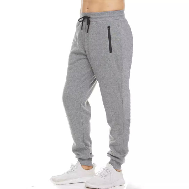 Herren bequeme Sport-Jogginghose mit seitlichen Reißverschlusstaschen Drune