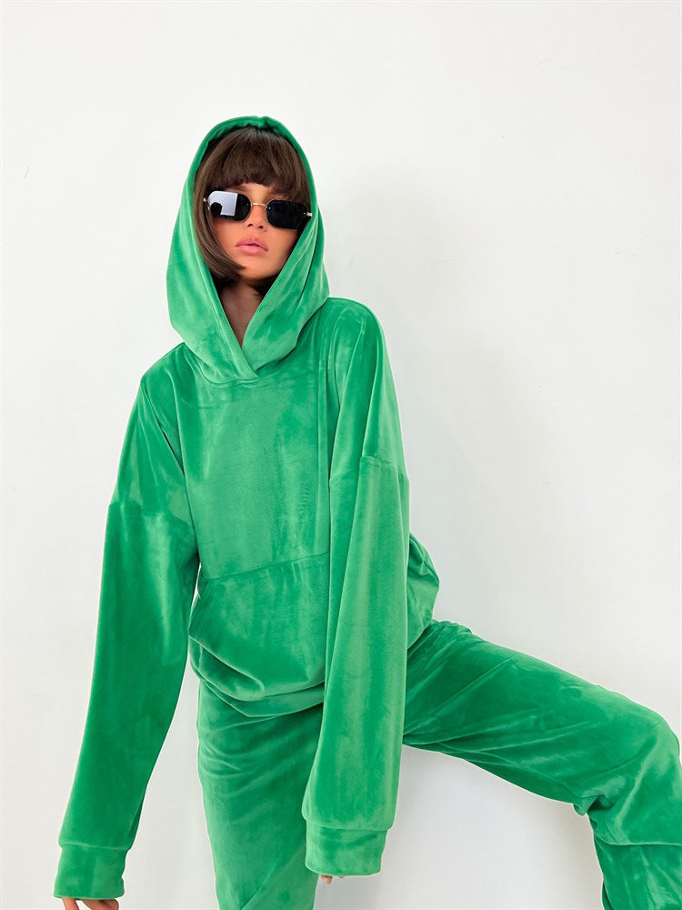 Damen Legere und kuschelige Fleece-Jogginganzug Drune