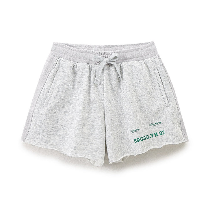 Damen lässige Freizeit-Shorts mit elastischem Bund und praktischen Taschen Drune