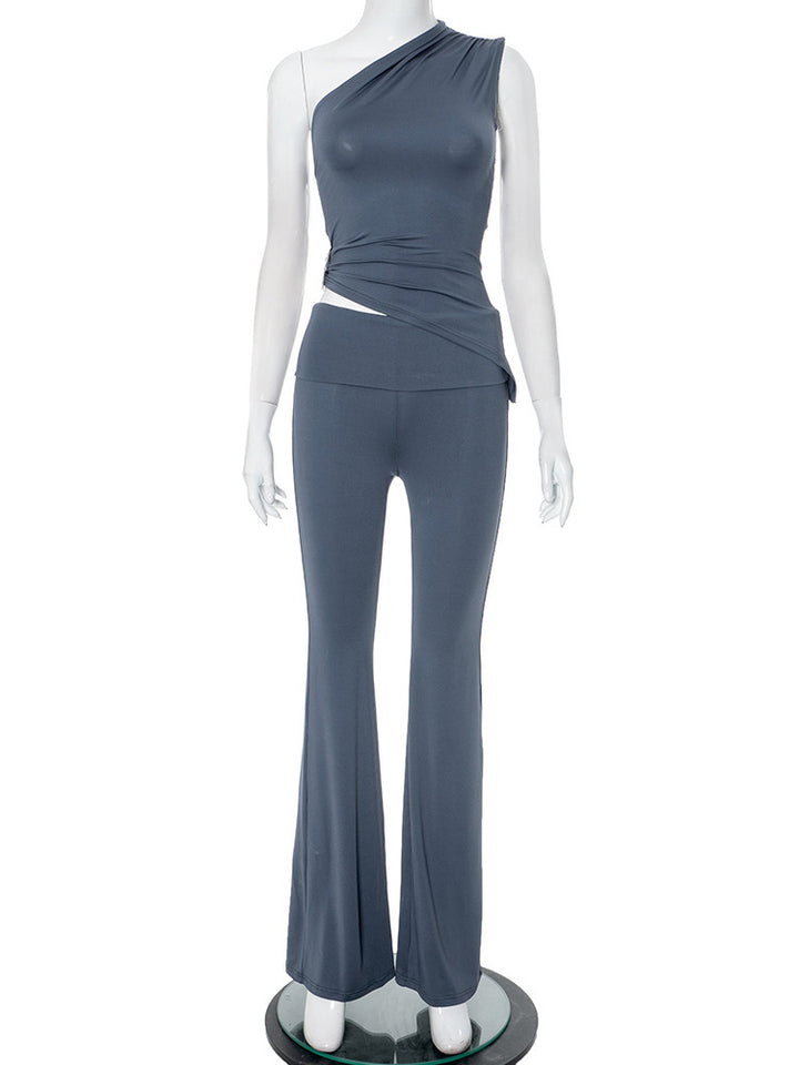 Damen Einteiler mit asymmetrischem Schnitt und figurbetonter Silhouette Drune