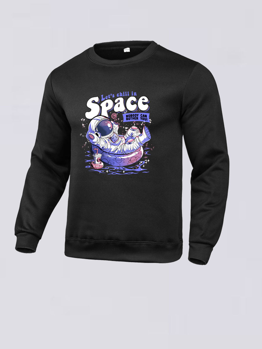 Damen Sweatshirt mit kreativem Astronauten-Design Drune