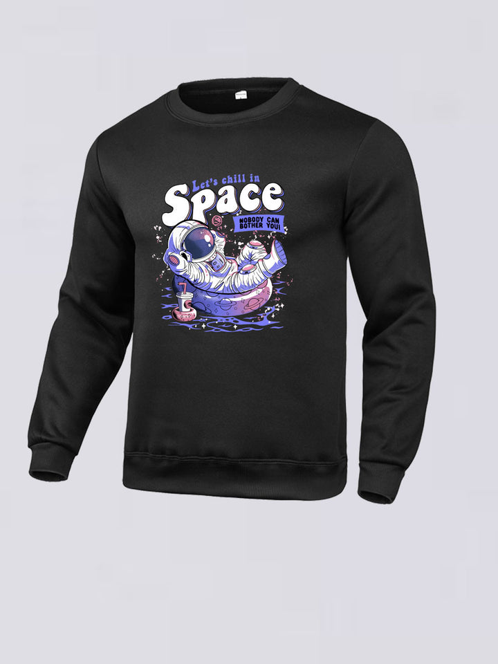 Damen Sweatshirt mit kreativem Astronauten-Design Drune