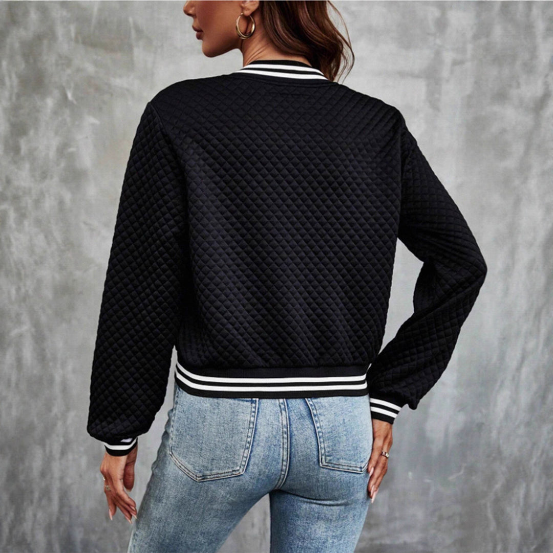 Damen Steppjacke im sportlichen Design mit kontrastierenden Ärmeln Drune