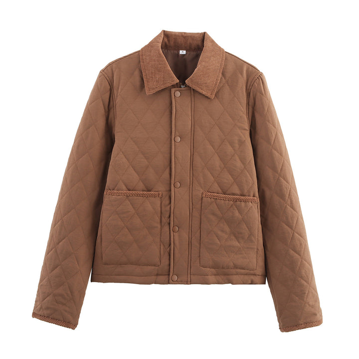 Damen Steppjacke mit strukturiertem Kragen und praktischen Taschen Drune