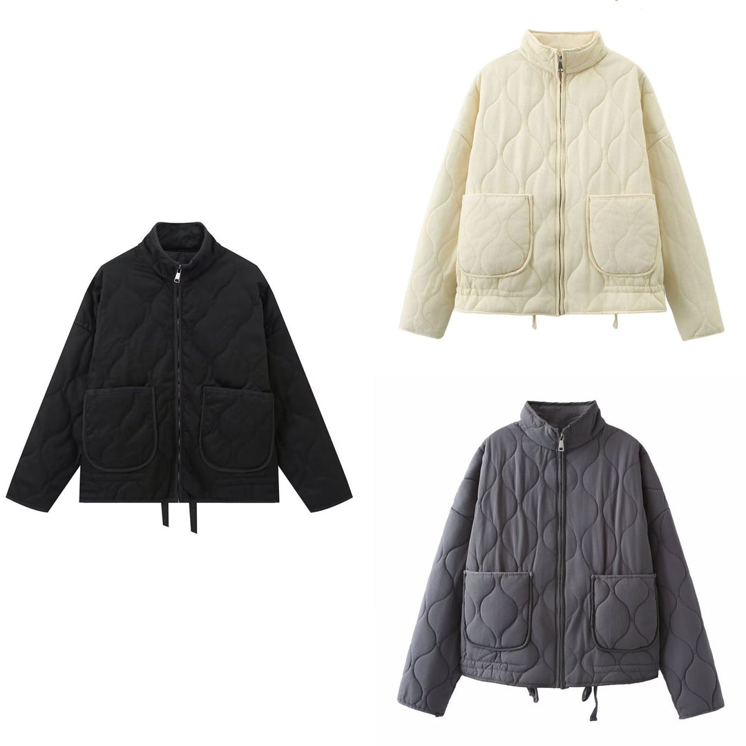 Femme Stepp Utility-Jacke mit Übergroßen Taschen Drune