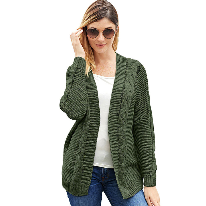 Damen Strickjacke mit zeitlosem Zopfmuster Drune