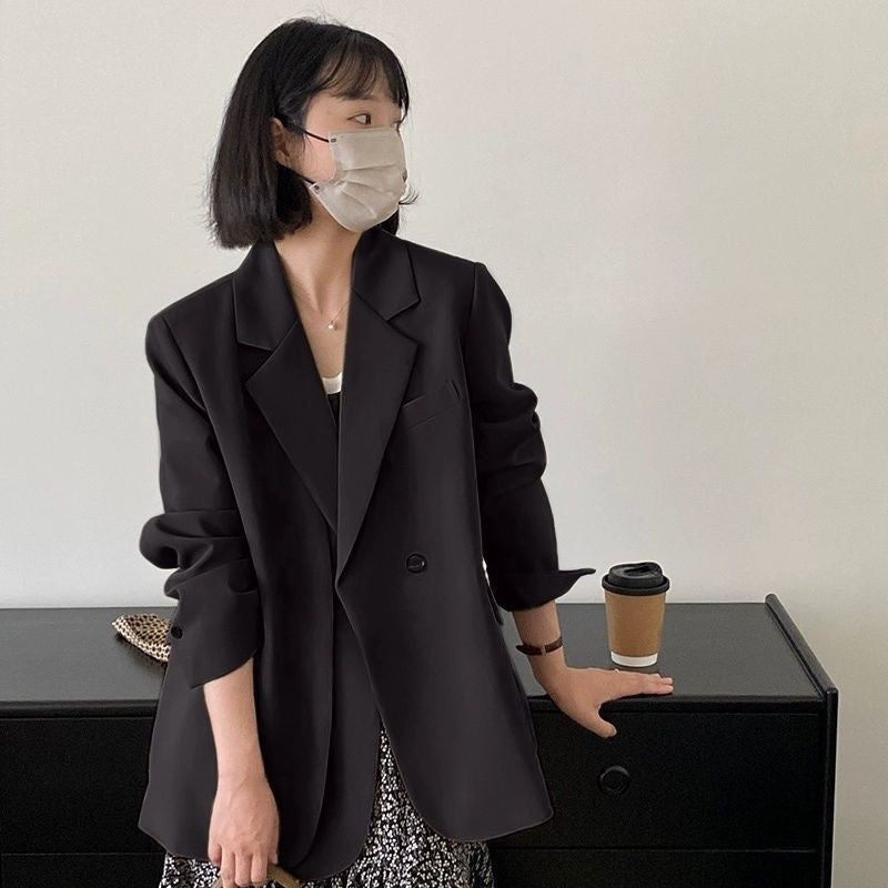 Damen Oversized Blazer mit klassischen Details Drune
