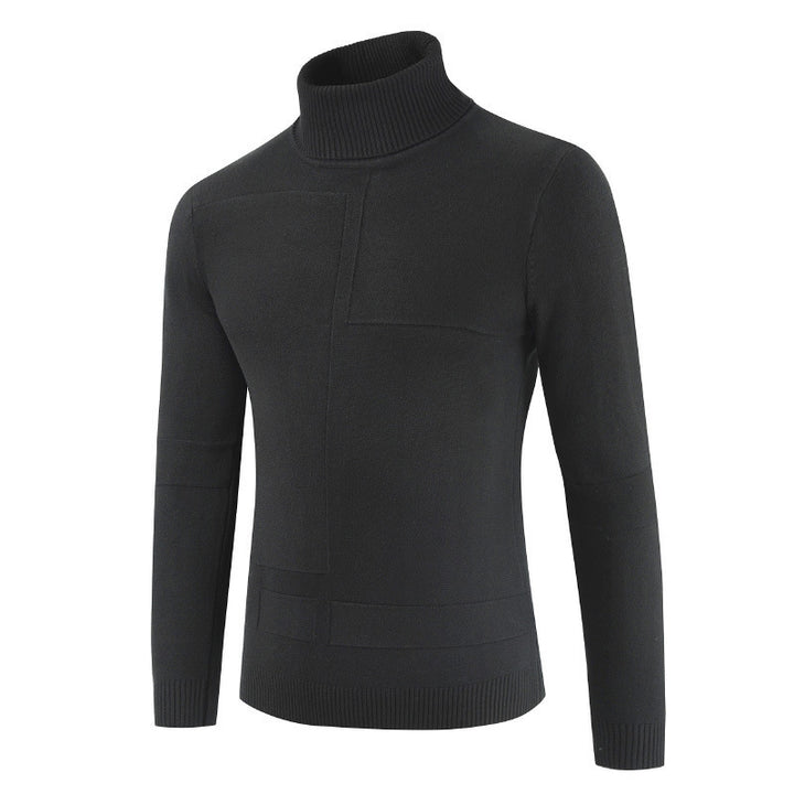 Herren Rollkragenpullover aus weichem Strickmaterial mit modernem Design Drune