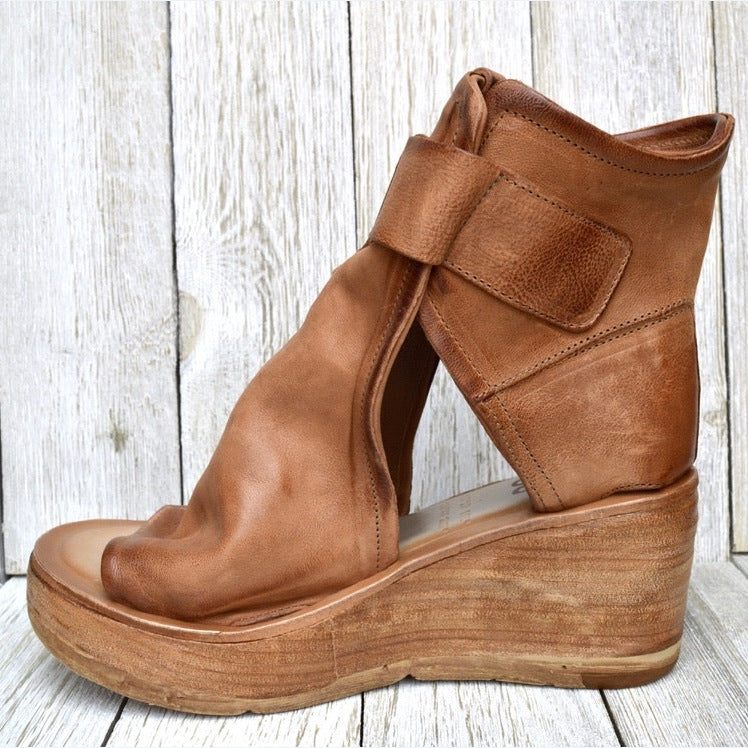 Damen Wedge-Sandaletten mit verstellbarem Schnallenverschluss und komfortablem Fußbett Drune