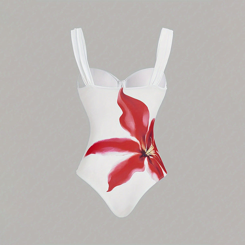 Damen Badeanzug mit elegantem Wickelrock Drune