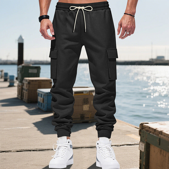 Herren Cargo-Hose mit elastischem Bund und praktischen Seitentaschen Drune