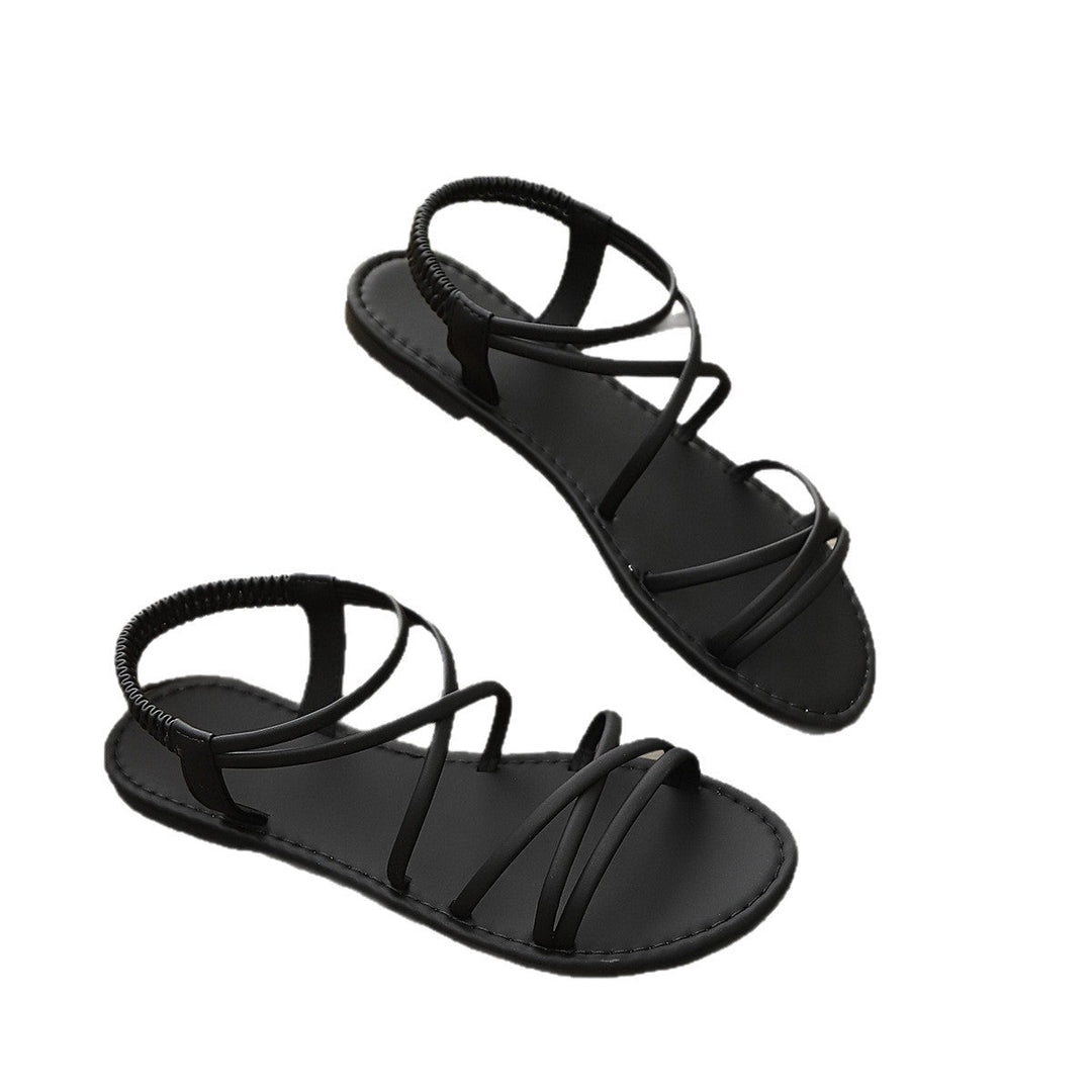 Damen Elegante Freizeit-Sandalen mit verstellbarem Riemen Drune