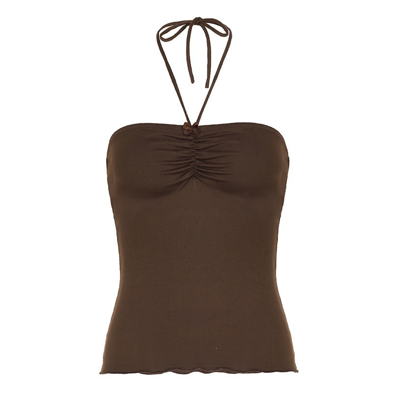 Damen Bandeau-Top mit raffinierten Raffungselementen und verstellbaren Trägern Drune
