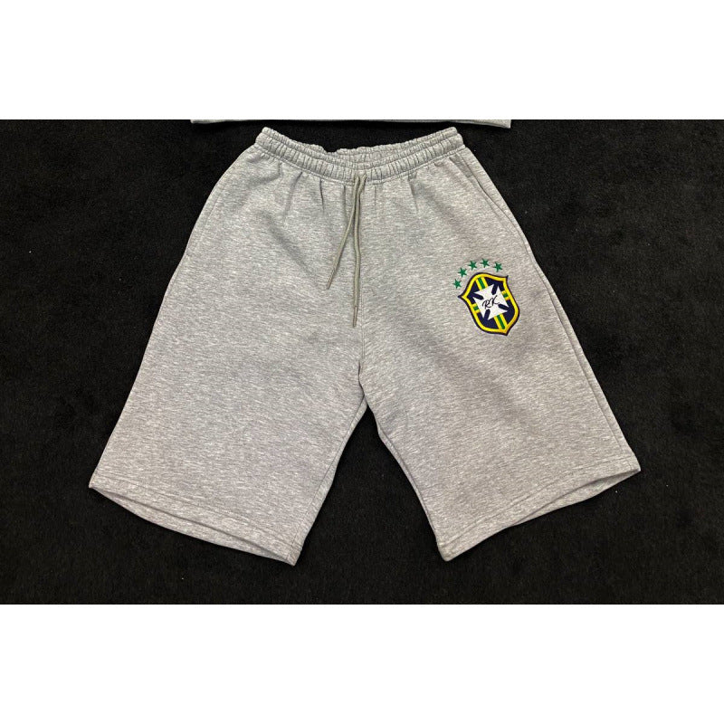 Damen nan weite Jogginghose mit elastischem Bund, Tunnelzug und gesticktem Emblem Drune
