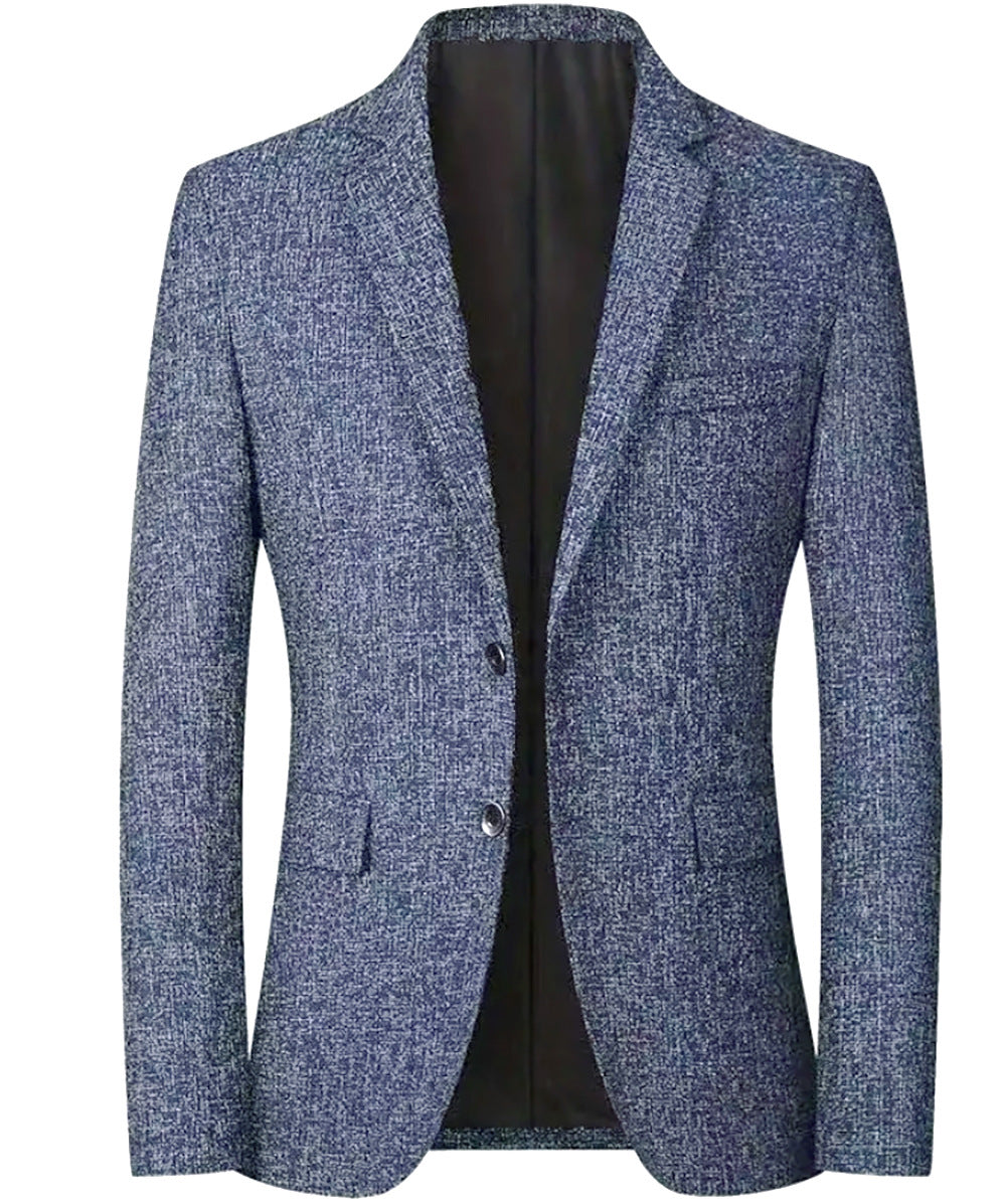 Herren moderner und eleganter Blazer aus Strukturstoff Drune