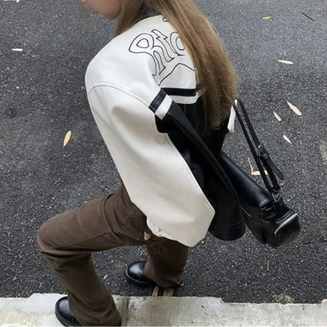 Damen stylische Sportjacke mit kontrastierenden Streifen und hochgeschlossenem Kragen Drune