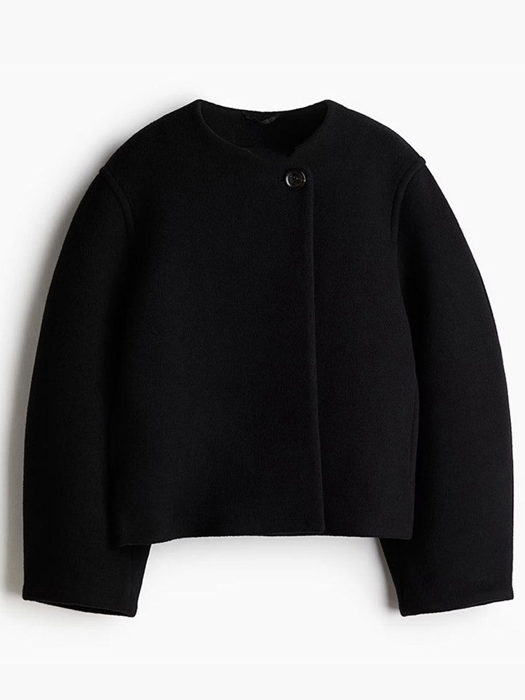 Damen elegante Oversize-Blazerjacke Drune